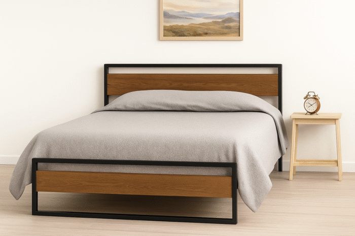 Metal bed 160 cm - Image 4