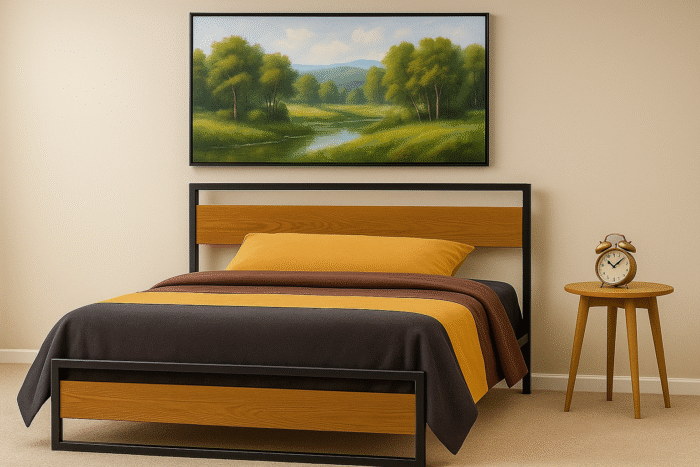 Metal bed 160 cm - Image 5