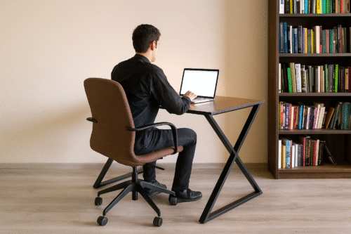 Office desk 70*120 cm x shape