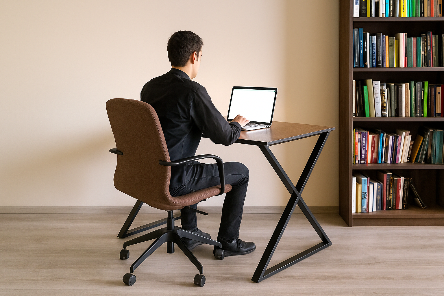 Office desk 70*120 cm x shape