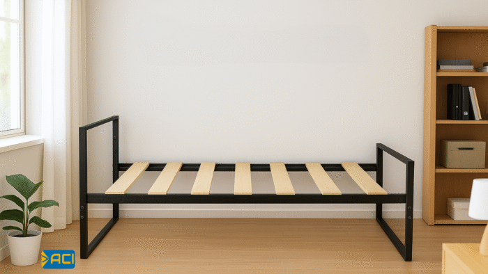 Metal bed 100cm - Image 9