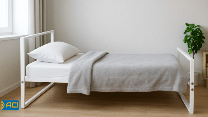 Metal bed 100cm - Image 11