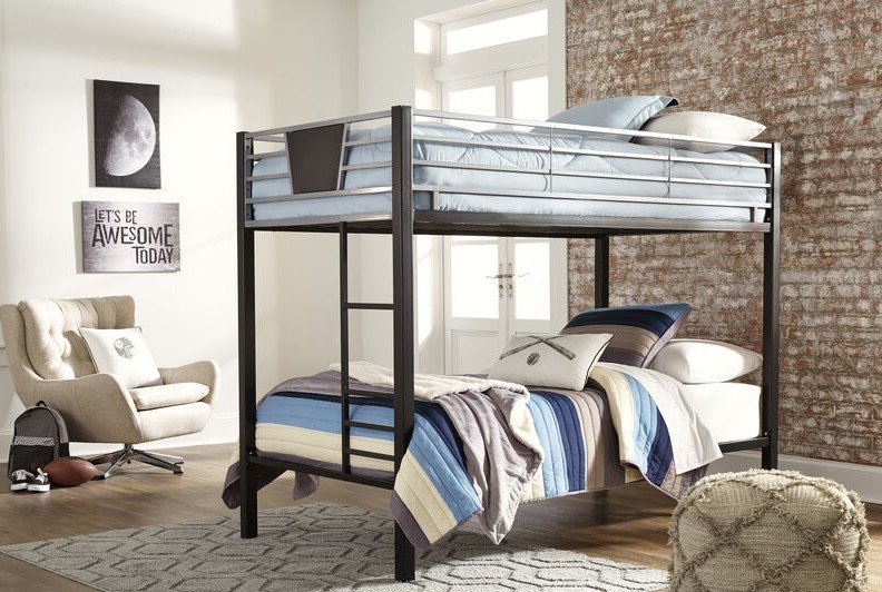 Metal bed two levels 120*200*200 cm