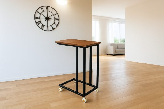 Movable side table 35*50 cm with 4 wheels - Image 6