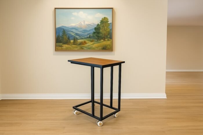Movable side table 35*50 cm with 4 wheels - Image 14