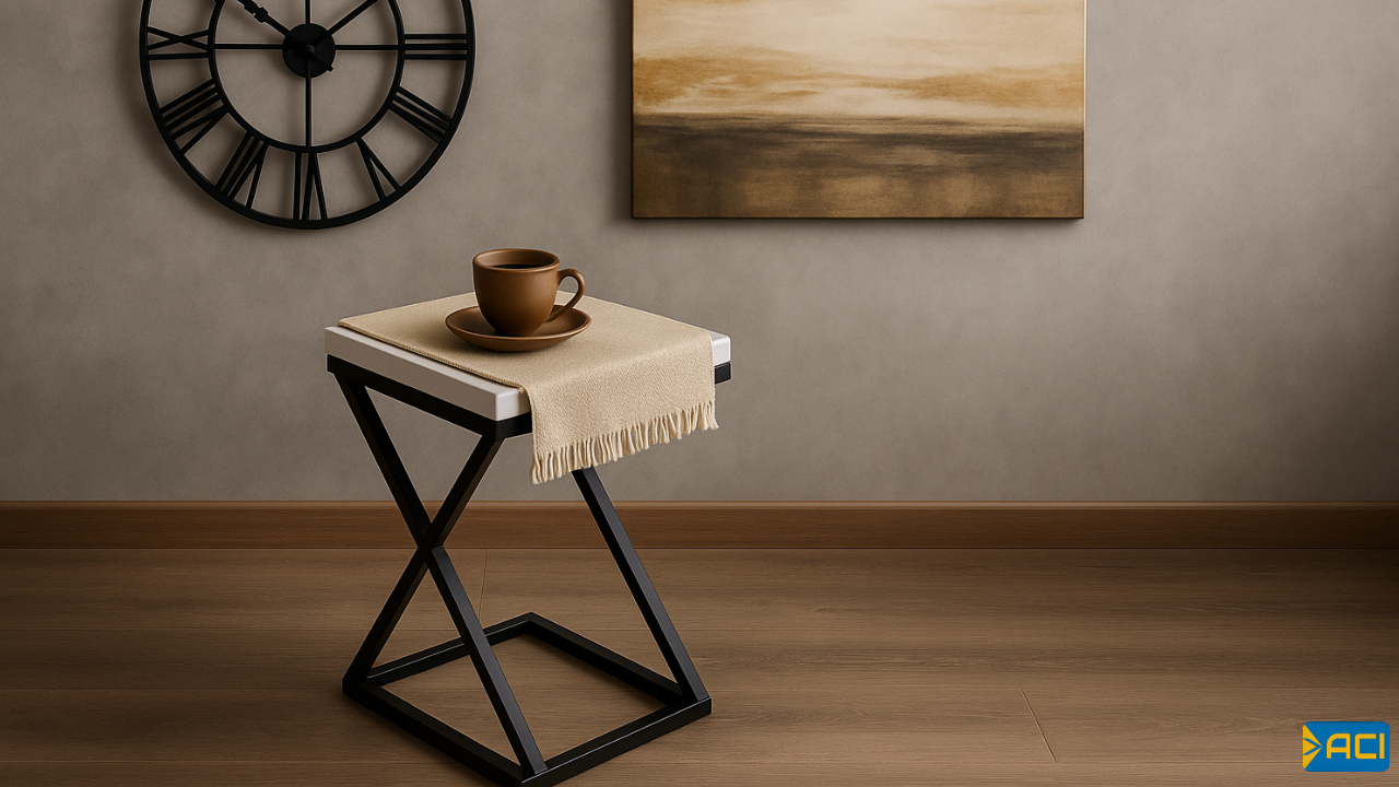 Square table 30*30 cm 3 legs